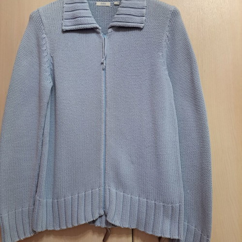Zara women's cardigan baby blue, new, cotton, size M