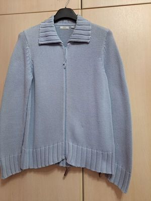 Zara women's cardigan baby blue, new, cotton, size M