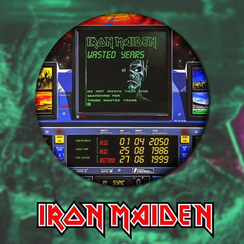 Iron Maiden pins set of 9, 3cm, high resolution, new