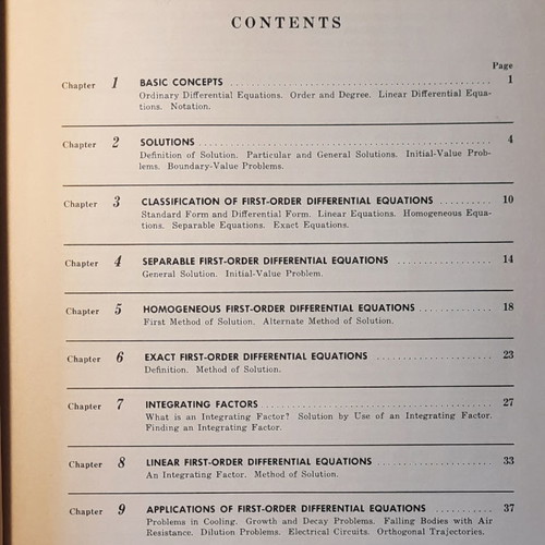 Schaum's Differential Equations used, in English