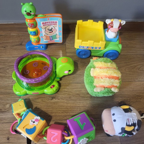 Fisher Price and Hasbro educational baby toys set