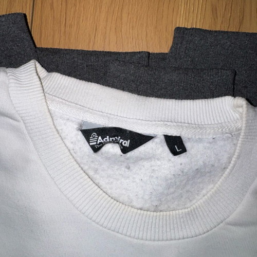 Admiral sweatshirt gray-white Large like new