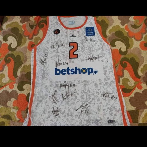 Grant jersey Promitheas Patras size XL with player autographs new