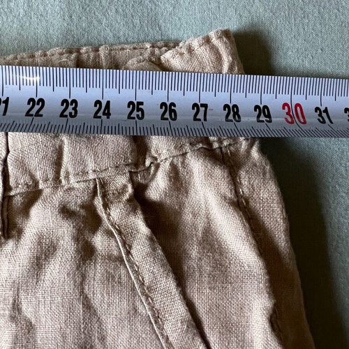 Benetton λινό σορτς για αγόρι 4-5 ετών, σαν καινούργιο, μπεζ