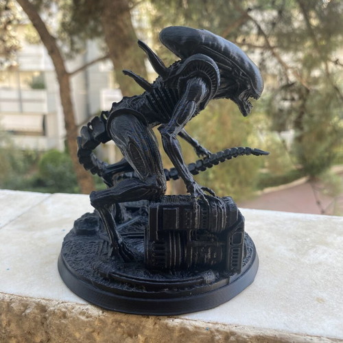Alien Xenomorph figure 3D printed, new, black
