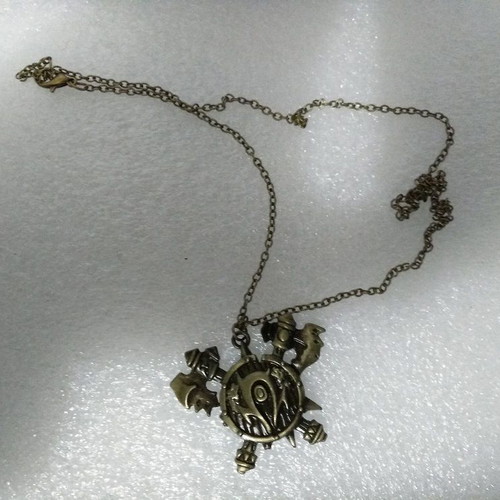 World of Warcraft Horde Pendant with Chain like new