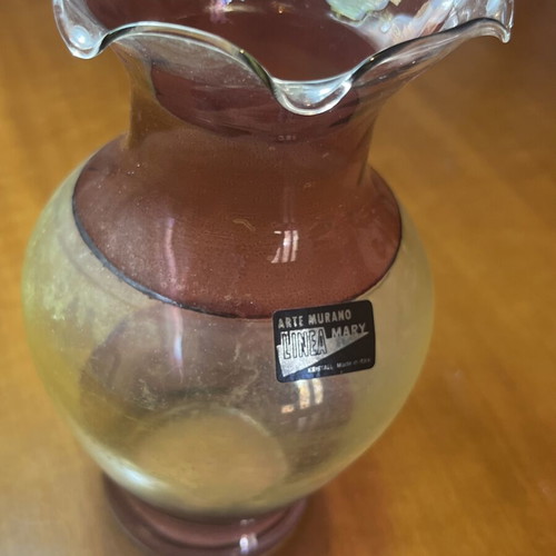 Vintage Murano γυάλινο βάζο Linea Mary Made in Italy, σαν καινούργιο