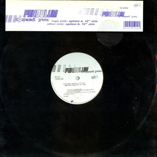 Pendulum I Need You vinyl record used, electronic