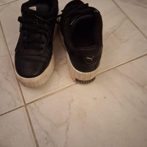 Puma athletic shoes used, size 39, black