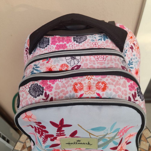 Hallmark school bag with floral design