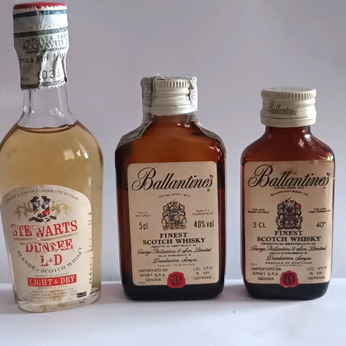 Whisky miniature bottles like new, pack of 3