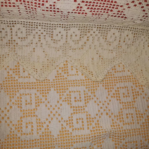 Handmade blanket with pillowcase like new, white
