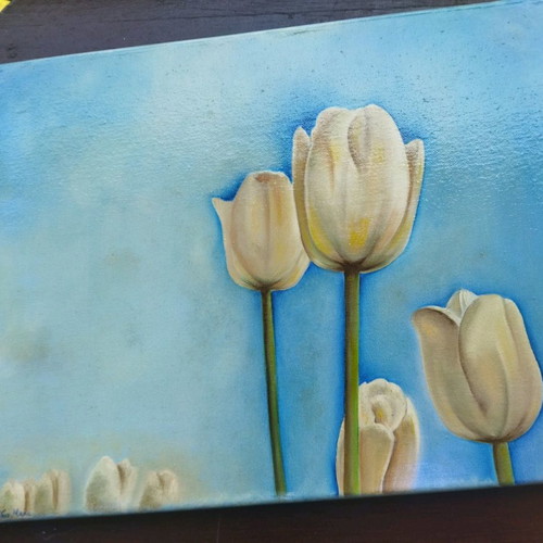 Oil painting Tulips 30x40cm new