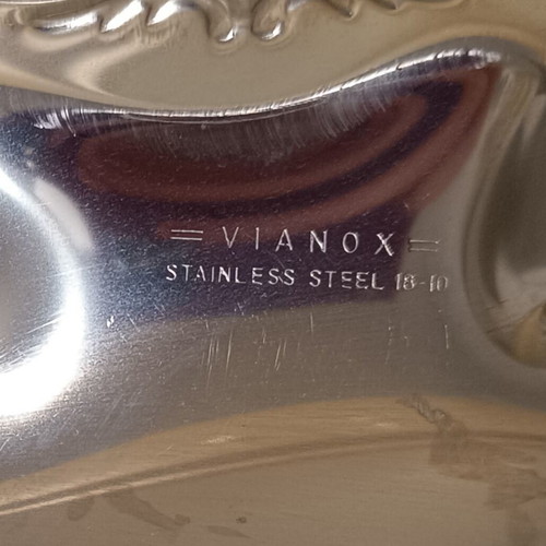 Vintage Vianox stainless steel tray 31 cm like new