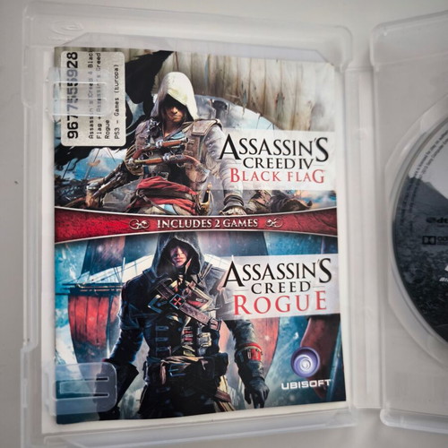 Assassin's Creed IV Black Flag and Rogue PS3 game like new