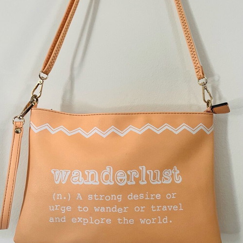 Zuiki apricot crossbody bag like new