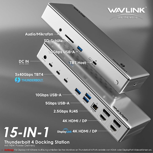 WAVLINK Thunderbolt 4 Docking Station σαν καινούργιο