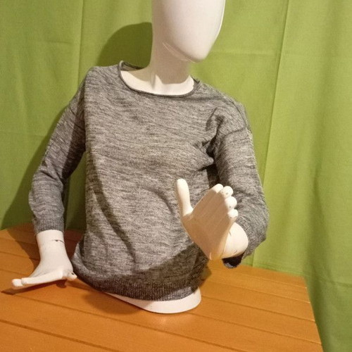 H&M Women's Gray Lightweight Long-Sleeve Sweater like new, size S