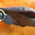 Leather black bag used, medium size with multiple pockets