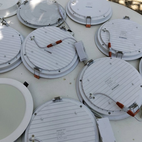 Led ceiling lamps used, pack of 17, 25W and 35W