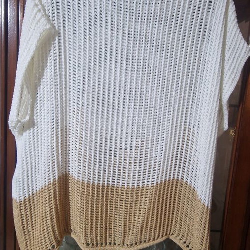 Knitted two-tone sweater Mat Fashion one size like new
