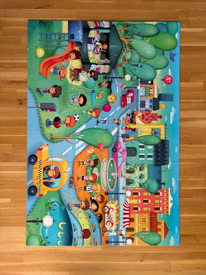 Ludattica Giant Puzzle The City 48 pcs used