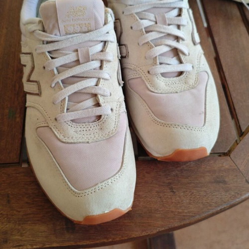 New Balance women's sneakers like new, beige and pink, size 41.5