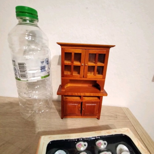 Wooden dollhouse furniture like new