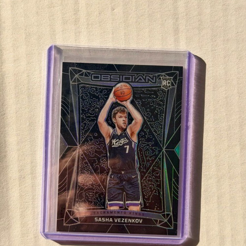 Sasha Vezenkov 2023-24 Obsidian Basketball Rookie Sacramento Kings card new #91