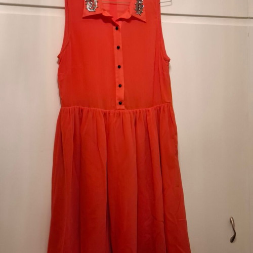 Beloved dress size L like new, orange