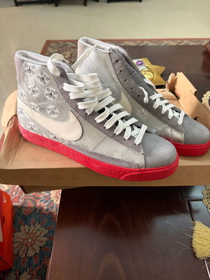 Nike Blazer High 2009 new, red and silver, size 43