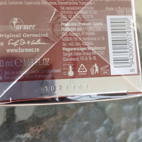 Gerovital Dr. Aslan cream new with gift bag