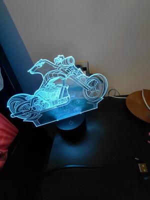 3D Night Light καινούργιο, δημιουργική απεικόνιση με τροφοδοσία USB
