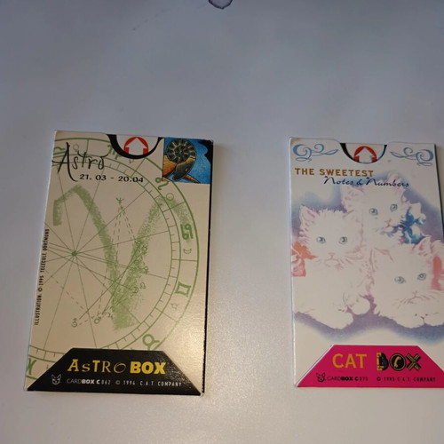 Collectible German Phone Card Holders set of 2, new, vintage style