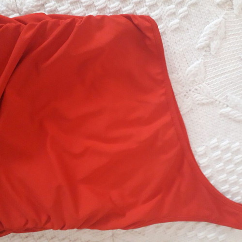 Dress new red elastic one-shoulder with side elastics
