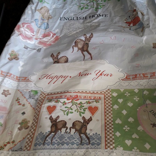 English Home two-tier Christmas hors d'oeuvre tray new