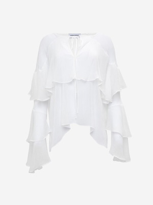 Vassia Kostara top white new size S/M
