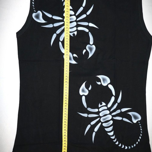 Handmade Unisex Scorpion Airbrush Tank Top XL