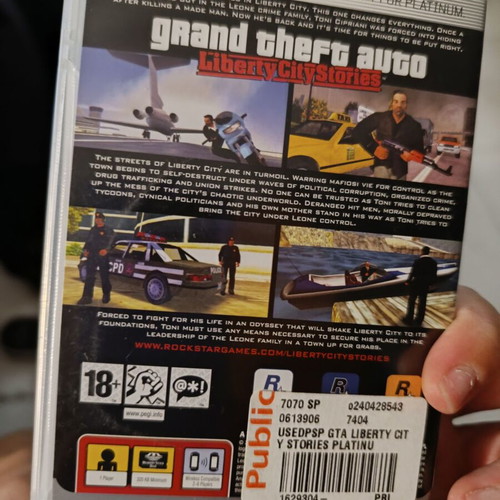 PSP games used with Grand Theft Auto and Medievil
