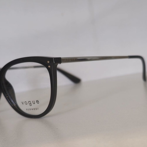 Vogue women's new cat eye prescription glasses black and silver