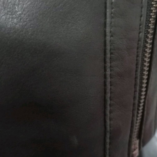 Element leather biker jacket, black, size L