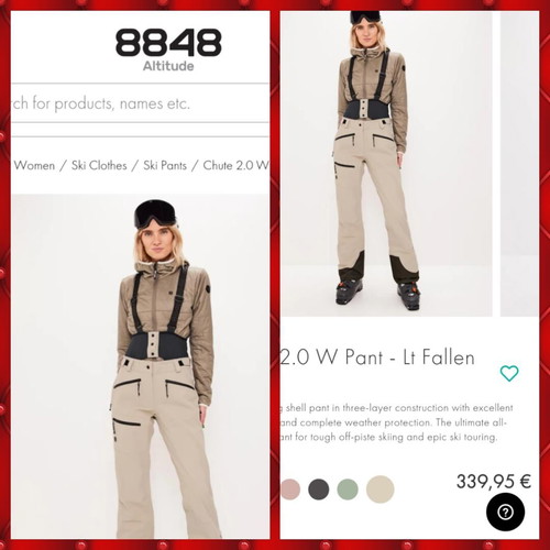 8848 Gore-Tex pants like new, technical with Gore-Tex membrane