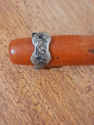 Silver handmade ring with opening shank new