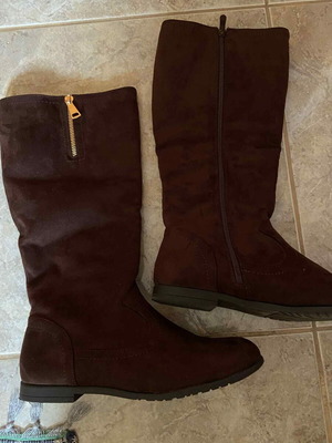Women's brown mid-calf boots like new, size 40