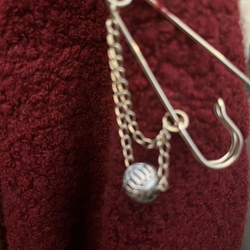 Decorative and useful safety pin like new