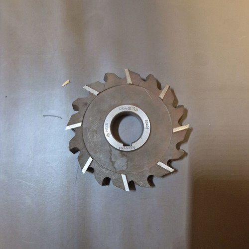 HSS high-speed steel milling cutter disc Co6 Φ125x16xΦ32mm like new, FRANKEN