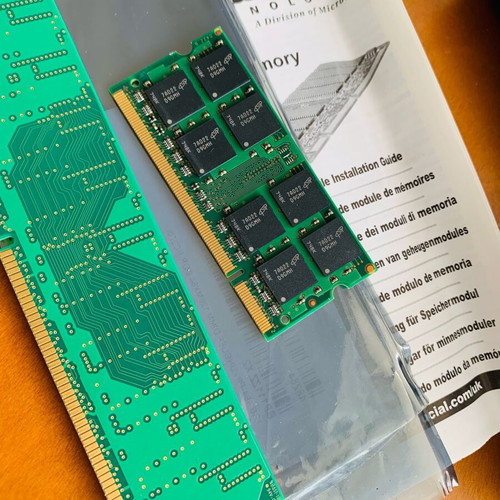 RAM memories DDR1 and DDR2 new old stock