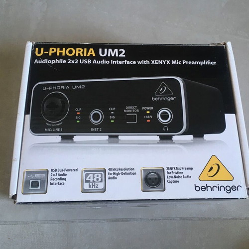 Behringer U-Phoria UM2 audio interface