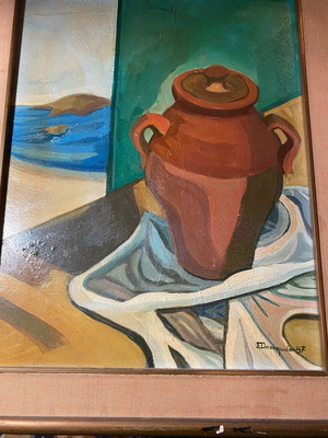 Oil painting used on plywood 45x55
