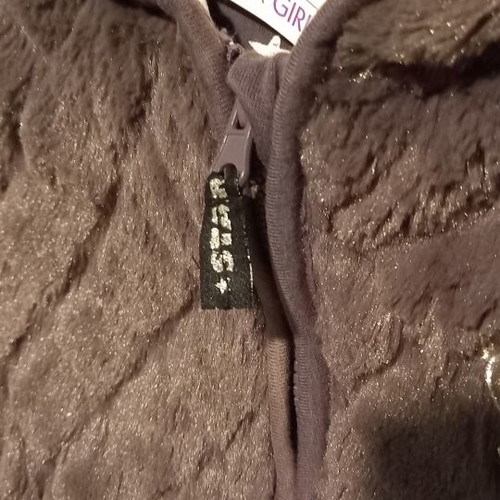 Girls' jacket with fur new, Orchestra grey, sizes 140-152 cm